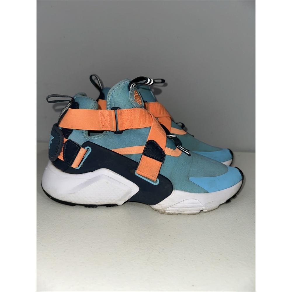 Nike Huarache City Running‎ Shoes Blue Coral AJ6662-404 Size 6.5Y